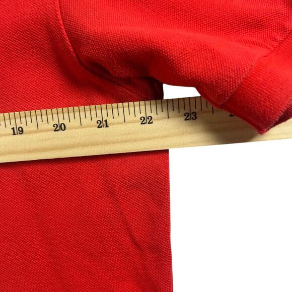 Polo Ralph Lauren - Men's Short Sleeve Red Polo Blue Pony - Size: Large - Picture 7 of 7